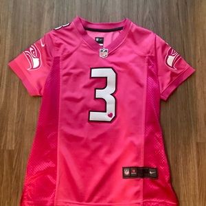Pink Seahawks Wilson team jersey